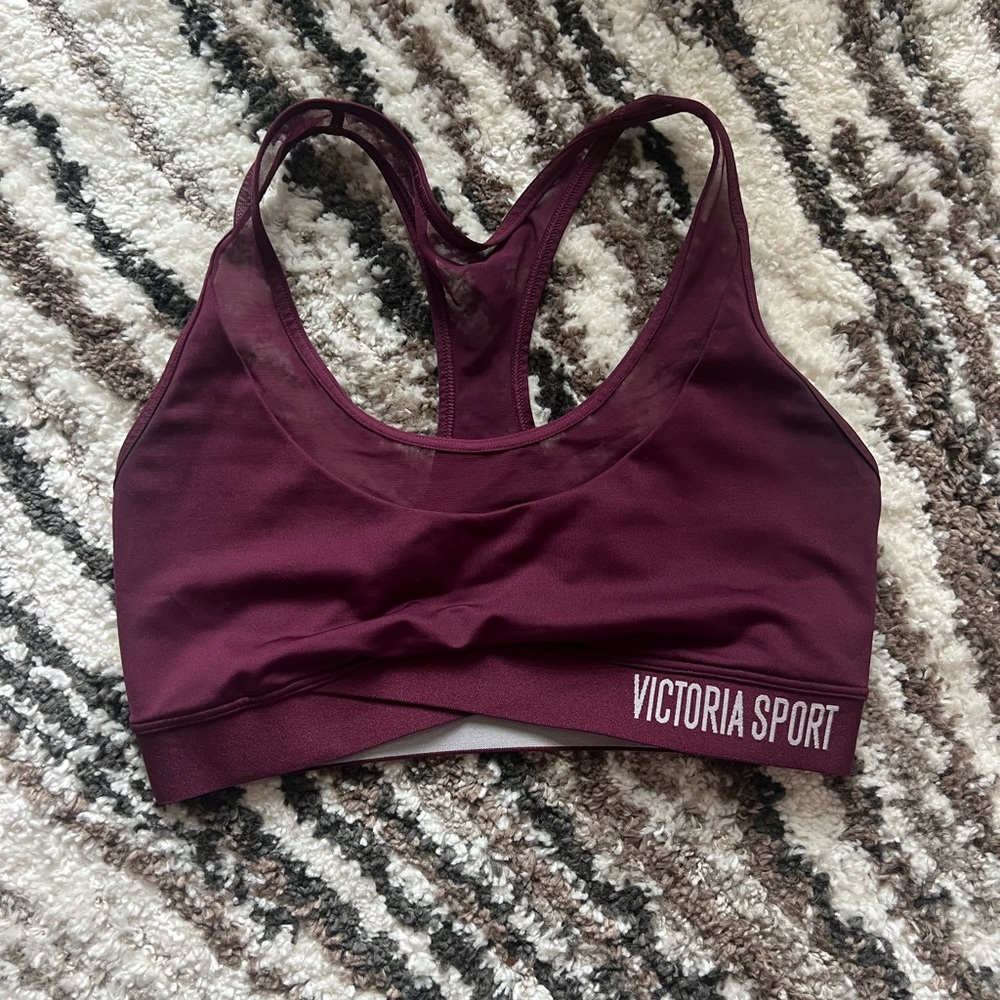 Maroon Victoria Secret Sports Bra, Size Small